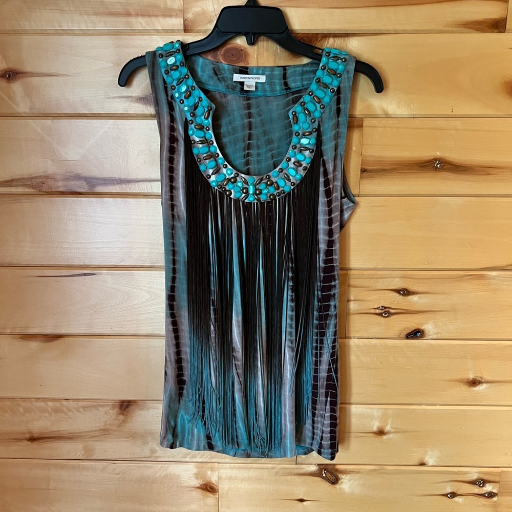Boston Proper Embellished Top